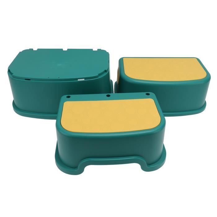 Tabouret Marchepied AIMI Pour Enfants - Double Marche Antidérapante, Charge 75 Kg, Coins Arrondis (gris)