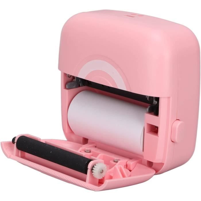 Bisofice Mini Imprimante Photo A6 Thermique Portable - Bluetooth Avec 9 Rouleaux Papier - Marron
