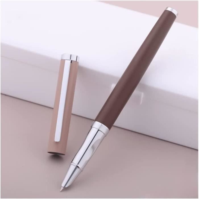 Stylo Plume Stylo Plume À Écriture Lisse Bureau Pointe Foncée En Métal