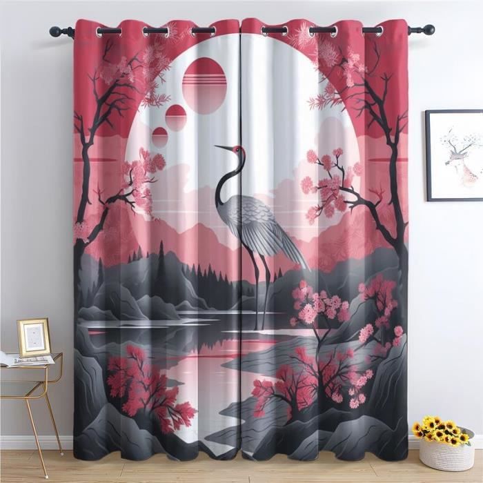 Lot De 2 Rideaux Occultants Rayures Colorées - 140x240 Cm, œillets 4 Cm - Isolant Thermique Et Phonique - Pour Chambre, Salon - 14