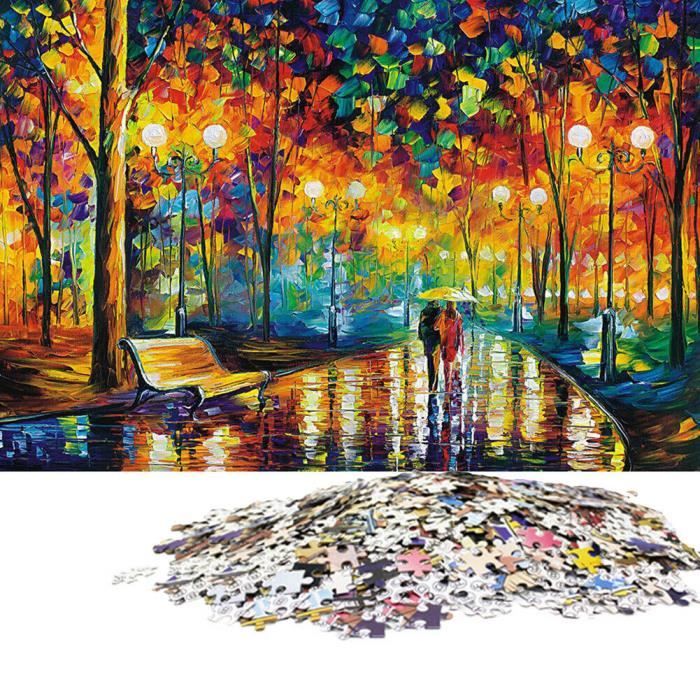Puzzle 1000 pièces Multicolore Arc-en-ciel rond pédagogique puzzle-Jouets de il 