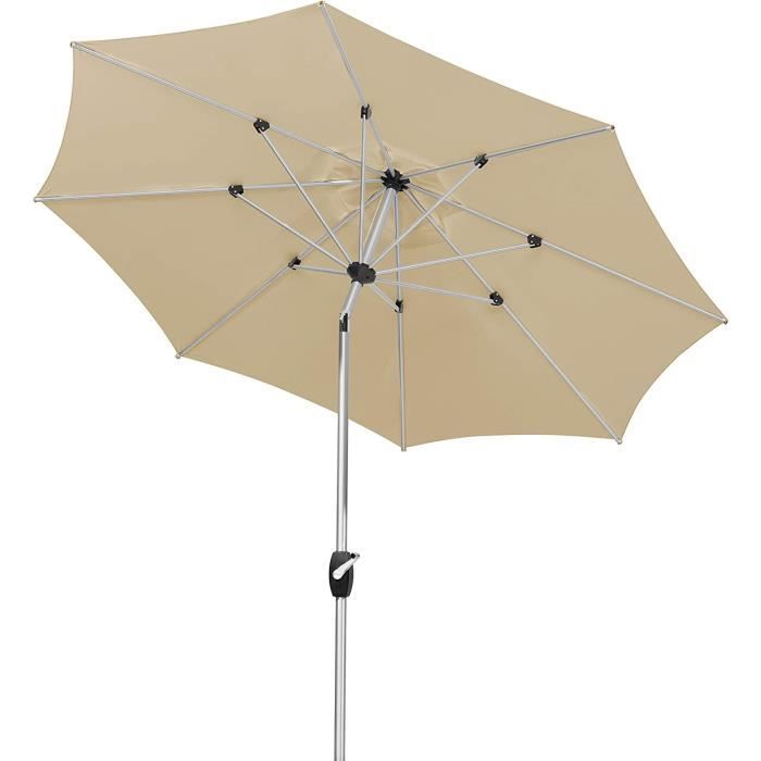 Parasol Korsika Schneider – 320x320 Cm, Toile Polyacrylique 250 G/m², Mât Anthracite Avec Manivelle – Parfait Pour Salon De Jardin