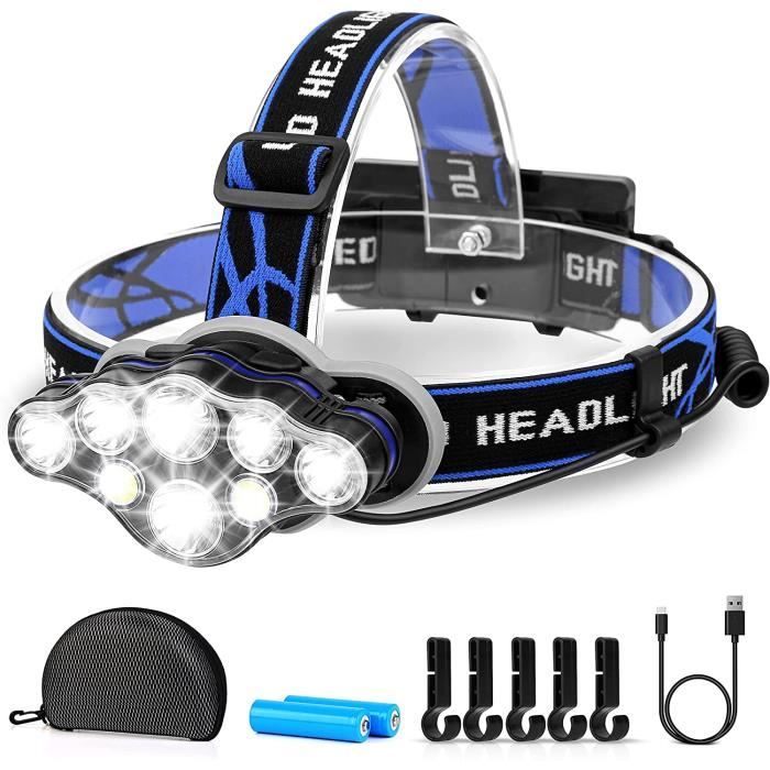 LUCKFEN Stirnlampe 2 Stück - 230° LED Rechargeable Mit Bewegungsensor IPX4