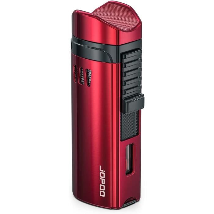 VVAY Briquet Tempête à 3 Flammes Gaz Rechargeable, Vendu sans Gaz