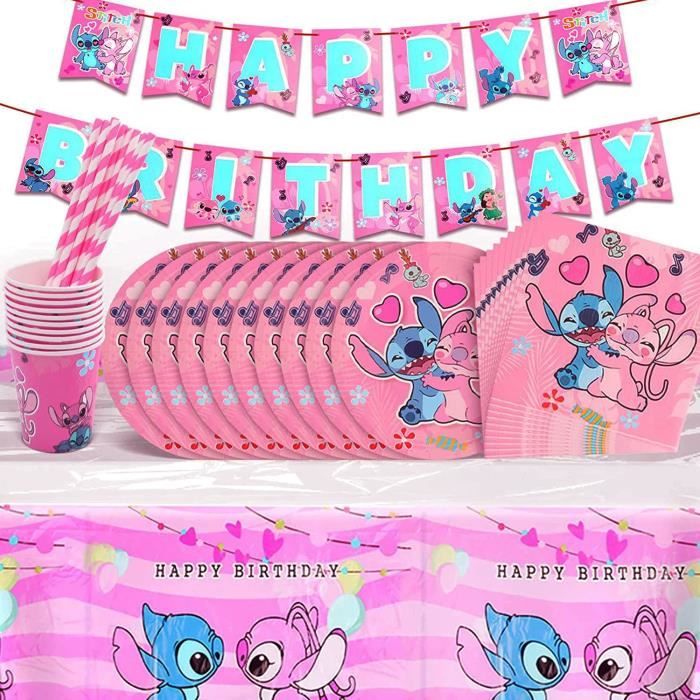 Lilo Stitch Lot de 52 décorations d'anniversaire pour Enfants