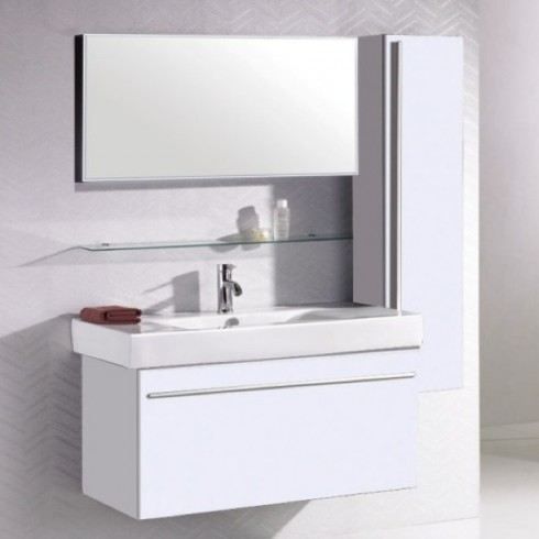 Meuble De Salle De Bain Inglaterra Blanc Sdb080 Achat Vente