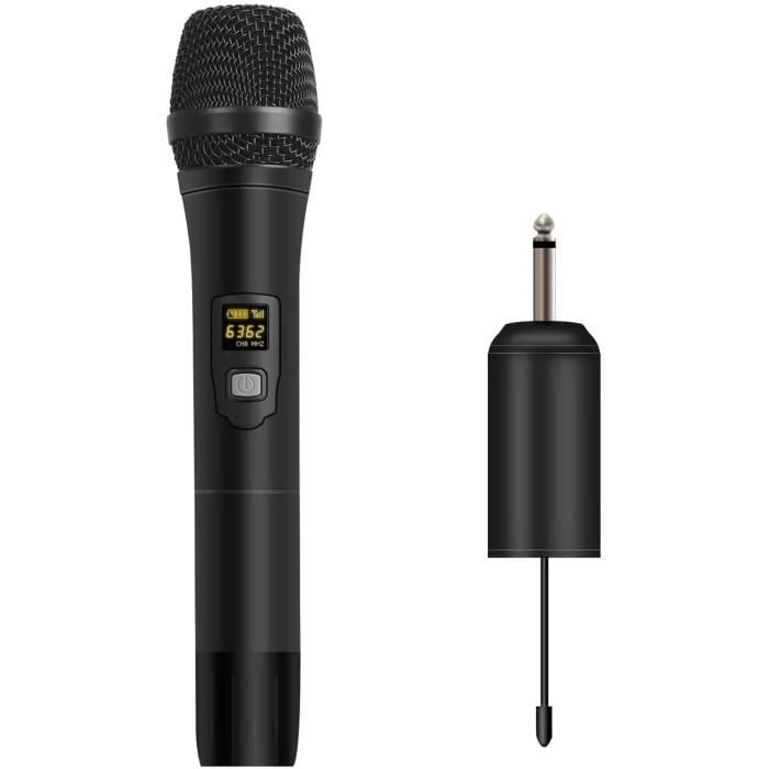 Bomaite W1 Système de Micro sans Fil de Microphone Dynamique Tenu dans