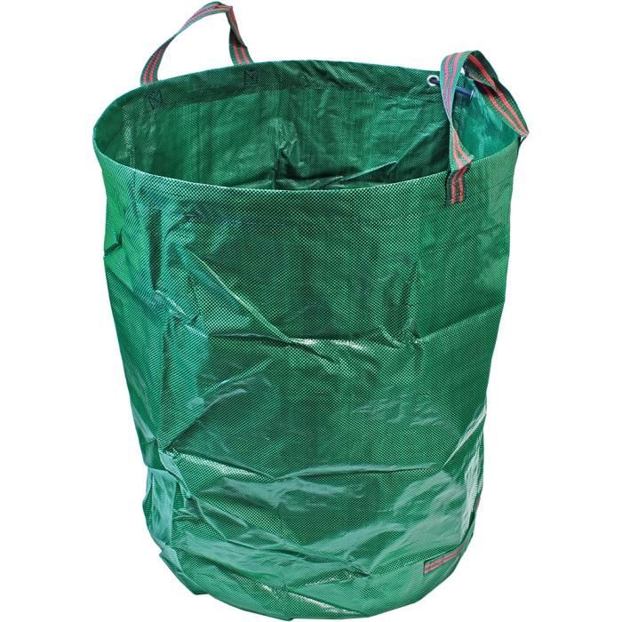 Sac poubelle de jardin 300L avec poignée, sac poubelle de jardin