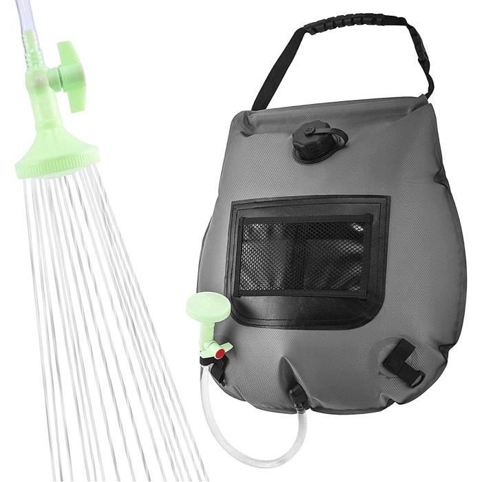Douche Camping Portable 8L Avec Tête 10 Modes - Tuyau 3m, Légère, Pour Jardin Randonnée