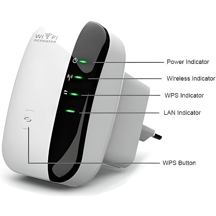 300M WLAN 802.11n/g/b Wifi Repeater Repeteur / Booster de signal sans fil WiFi extender