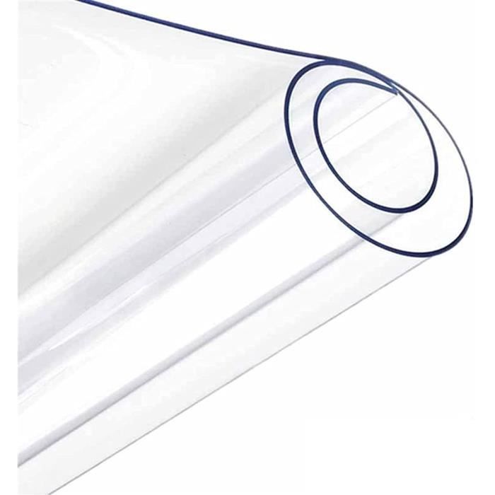 Sous-main Transparent En PVC - 60x40 Cm, épaisseur 1mm, Imperméable, Antidérapant, Protège Ton Bureau