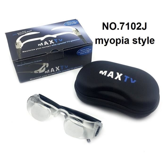 MaxTV loupe de lunettes pour télévision, loupe de casque, bandeau personnes avec Distance et basse Vision asti*TR7064