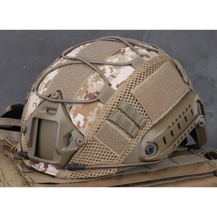 Casque Tactique HYFAN Pour Airsoft Et Paintball - Style PJ | Rails Pour Accessoires | Taille 55-59cm | Protection Multi-Impacts