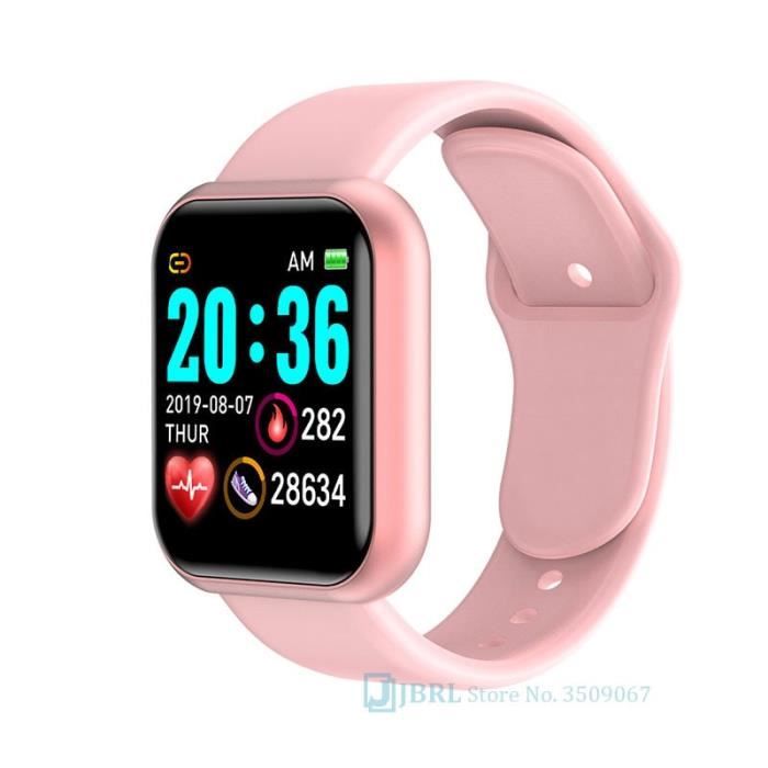 Montre best sale intelligente rose