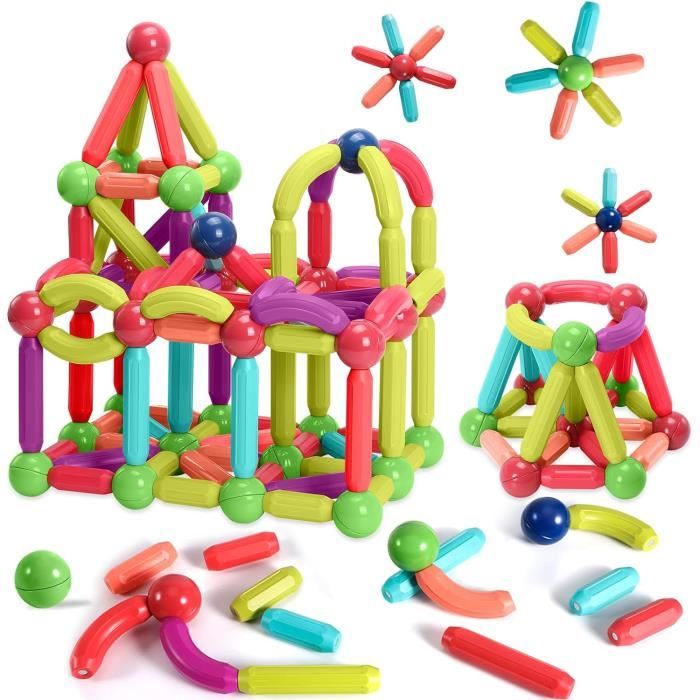 Jeu De 37 Blocs Magnétiques Montessori Desire Deluxe - Cadeau Éducatif Enfants 3-8 Ans | Construction Créative