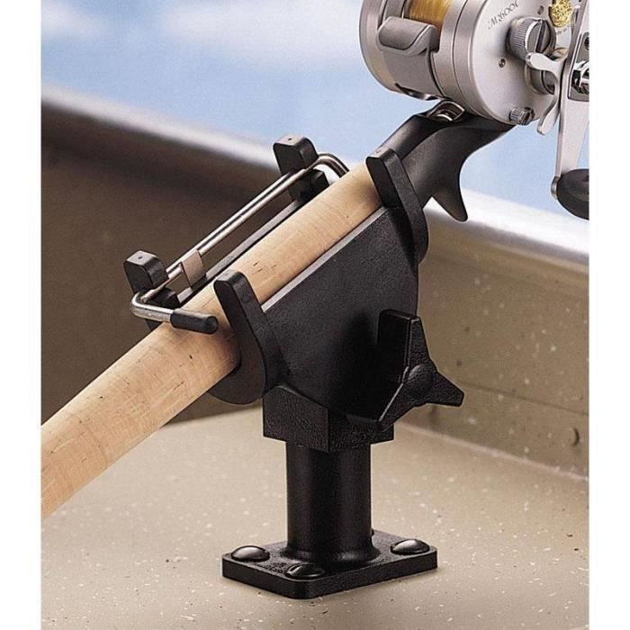 Support Canne à Pêche Quick Draw Berkley - Réglable Pour Bateau - Pivote 360° - Pour Moulinets Spinning Et Baitcasting