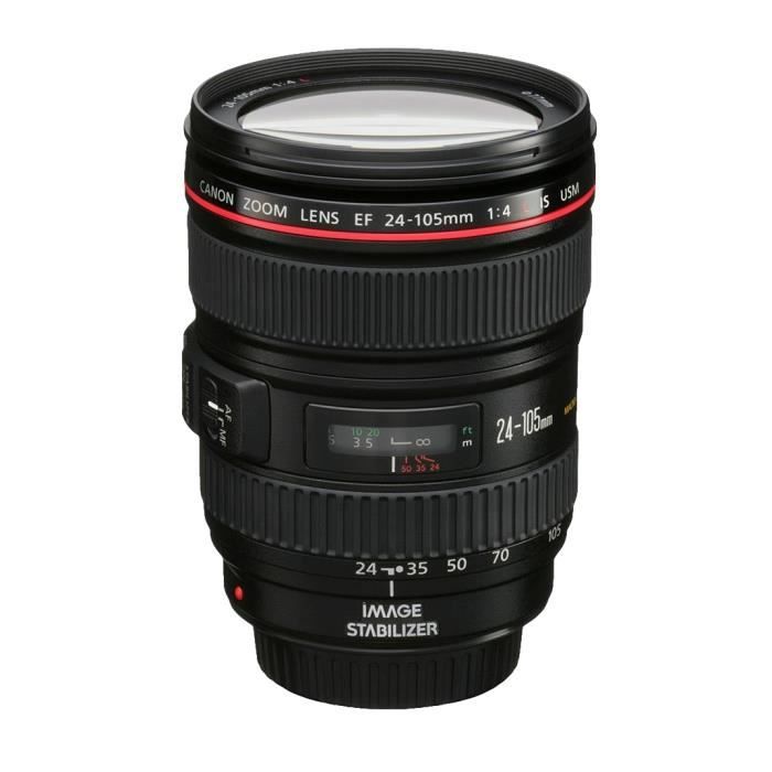 Canon EF 24-105mm f-4L IS USM, SLR, 18-13, Objectif ultra large, 0,45 m, Canon EF, 24 - 105 mm