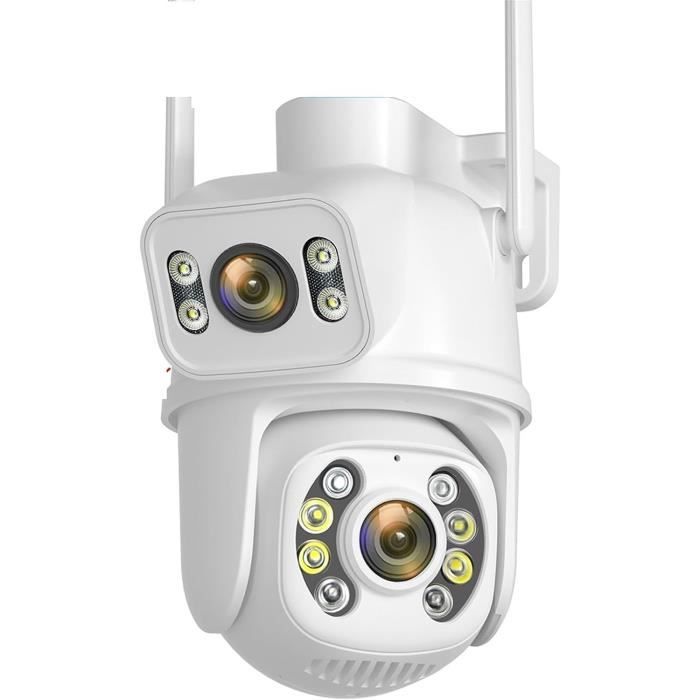 Caméra IP 4K 8MP Double Objectif PTZ 4G WiFi - Suivi Automatique, Audio Bidirectionnel, Vision Nocturne Couleur, étanche IP66 - 7