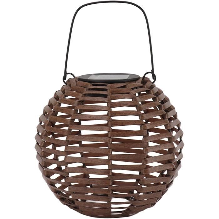 Lot De 2 Lampes Solaires Extérieur Jardin Suspendues En Métal - Lanterne Blanc Chaud Étanche IP65