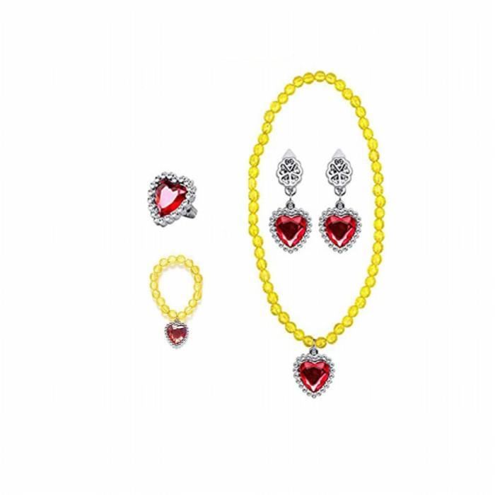 Ensemble bague et collier pour enfants - Licorne - 6 ensembles - Thème licorne - Pour fille - Jeux - Jouets