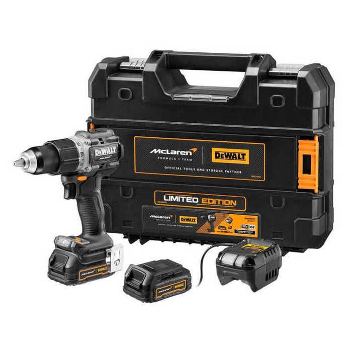 Perceuse visseuse à percussion sans fil brushless Powerstack DeWalt McLaren DCD85ME2GT QW 18V 2 x 1 7Ah Li Ion