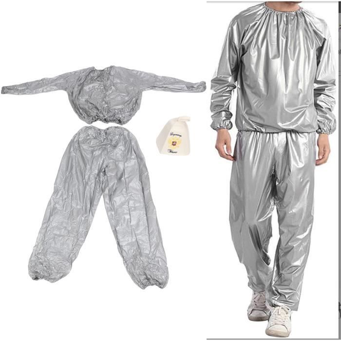 Drfeify Costume de sauna Combinaison de Sauna Sweat Léger Lâche