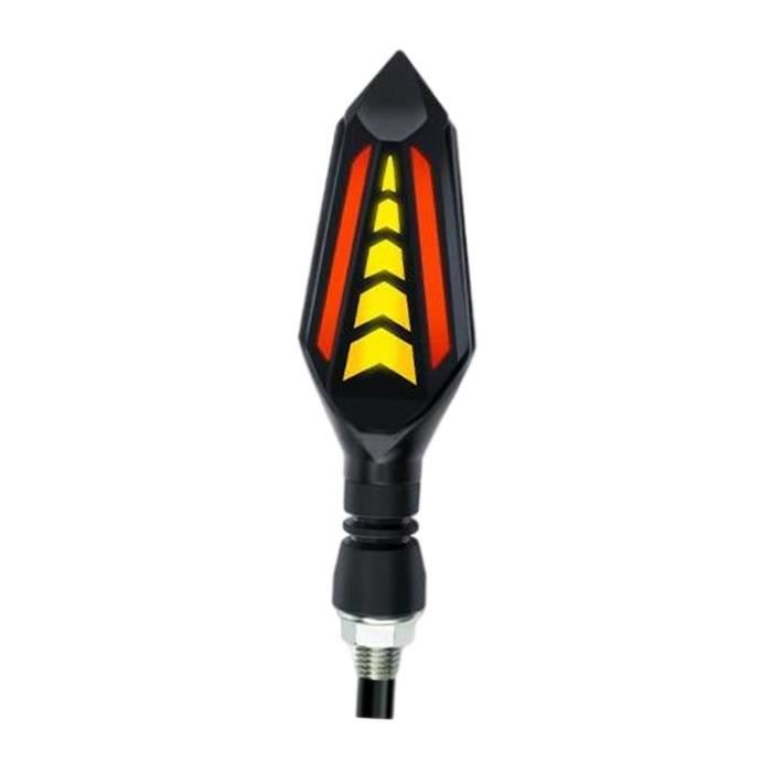 Led Moto Riloer 2pcs 12V Clignotants Clignotants, Haute Luminosité Guidon Fin Poignée Plug Clignotant Moto Led