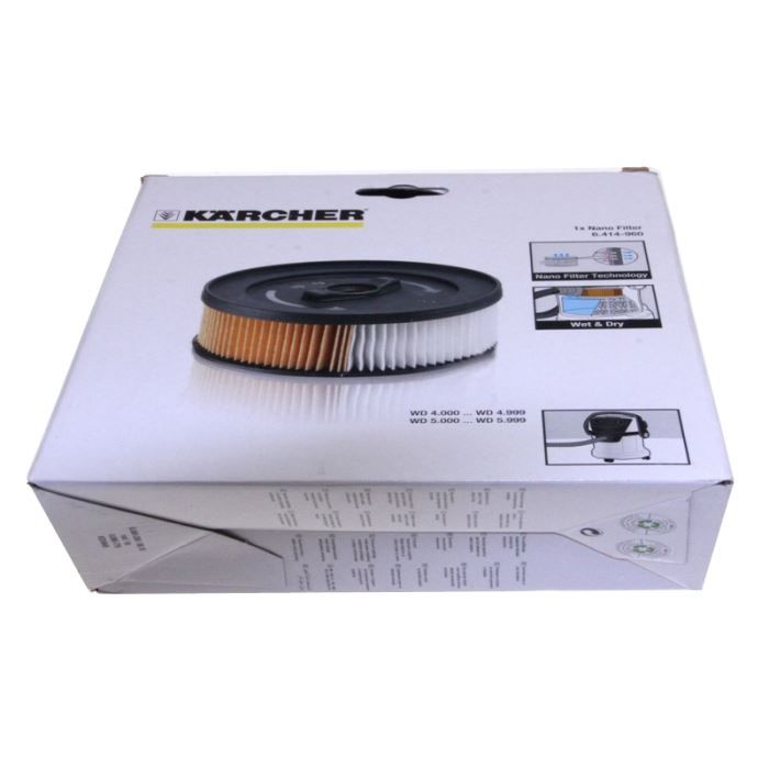 Filtre KARCHER 6.414-960.0 – Compatible Aspirateur WD5600MP