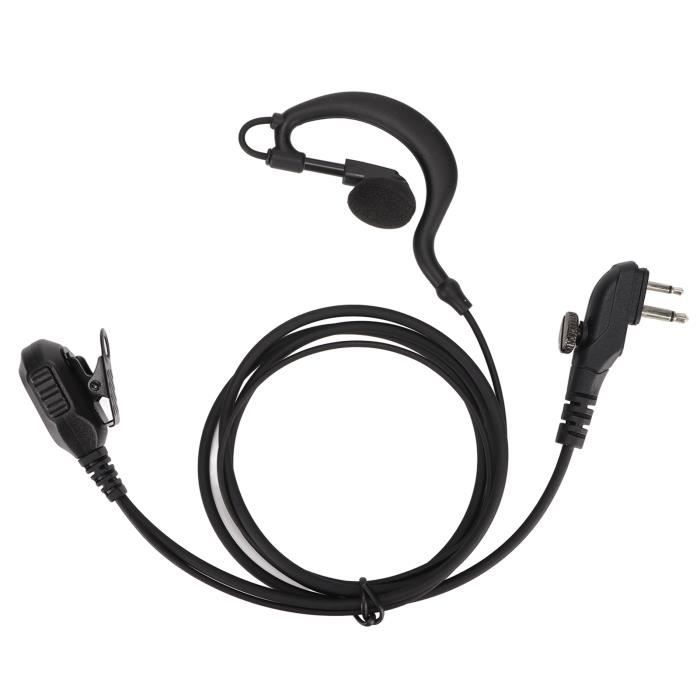 Oreillette Talkie Walkie DAAIZIII - 2 Broches | Compatible Midland Baofeng | Micro Casque