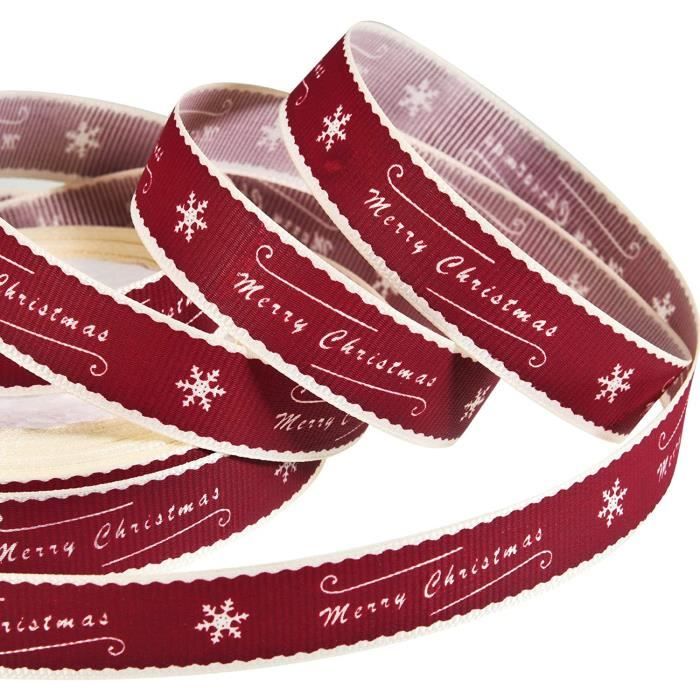 Neux Rouge Nœud Et Ruban Decoratif - Limics24 - Feet Rouge Joyeux Noël D Emballage ...