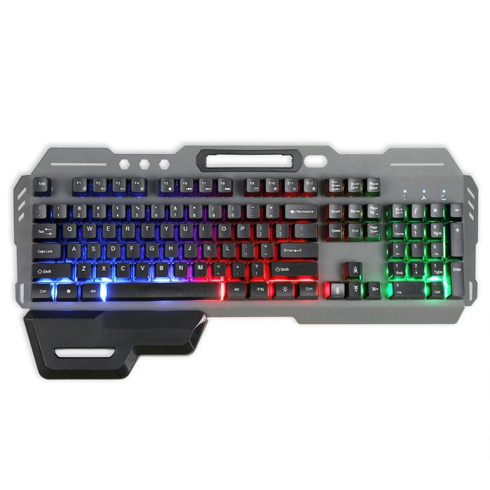 Clavier gamer semi-mécanique – LIVOO – TEA282 – USB – Rétro-éclairage LED RGB – AZERTY