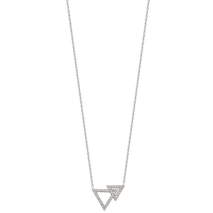 collier argent triangle collier argent triangle