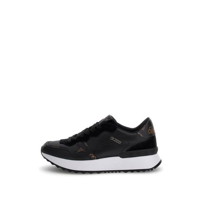 Basket femme Guess Vinsa black 37 Black Cdiscount Chaussures