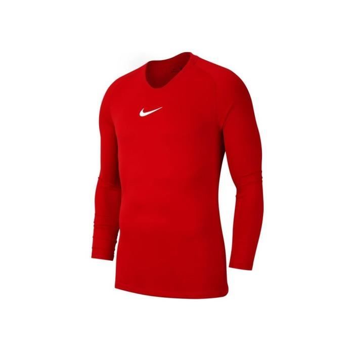 T-Shirt - Nike - JR Dry Park - Rouge - Manches longues - Respirant