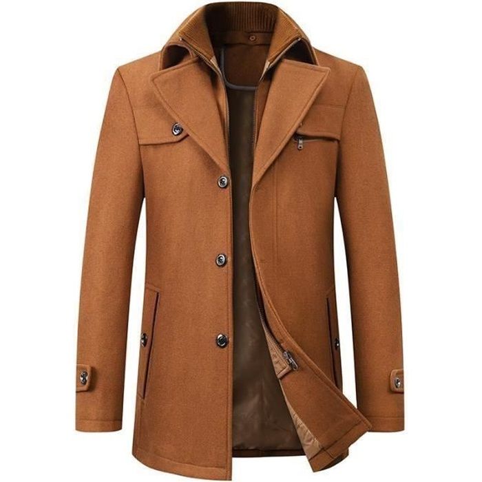 Pardessus laine sales homme