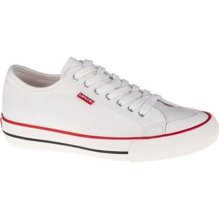 Levi s Hernandez S 233013 733 51 Femme Blanc baskets Blanc Cdiscount Chaussures