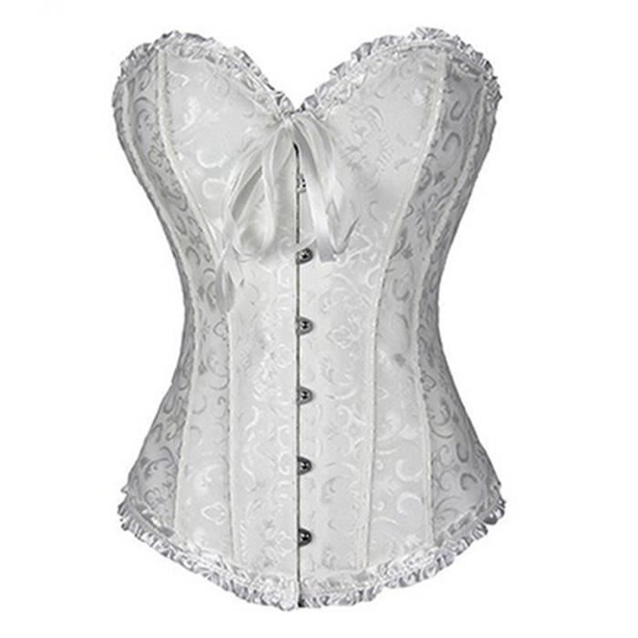 Corset Bustier Vintage U00e0 Lacets En Satin Avec Baleines