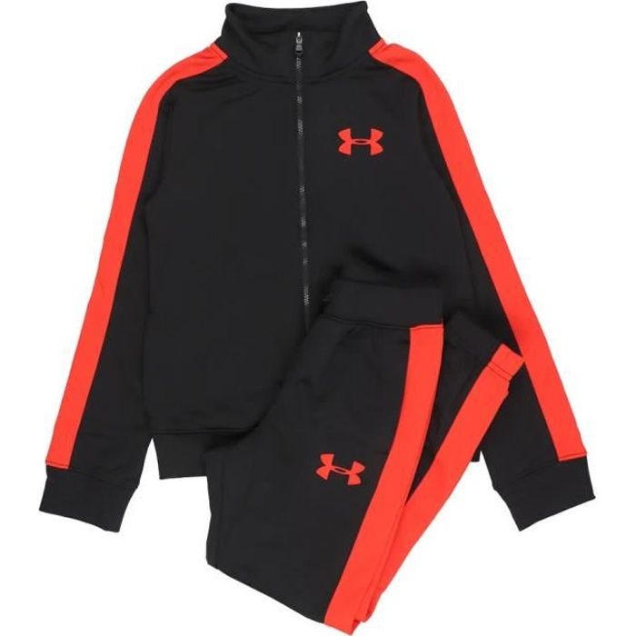 Survetement Noir Rouge Gar on Under Armour Tracksuit Red