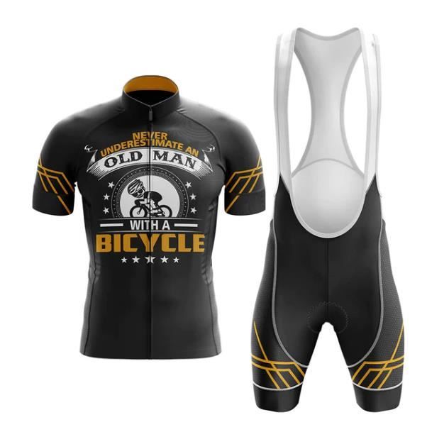 SuperPaPa Maillot de Cyclisme Homme Manches Courte Eté Loisir