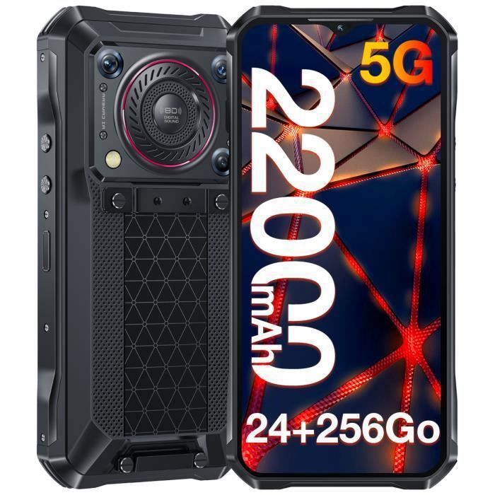 OUKITEL WP19 Smartphone Robuste 8Go + 256Go 21000mAh Batterie 6.78 ...