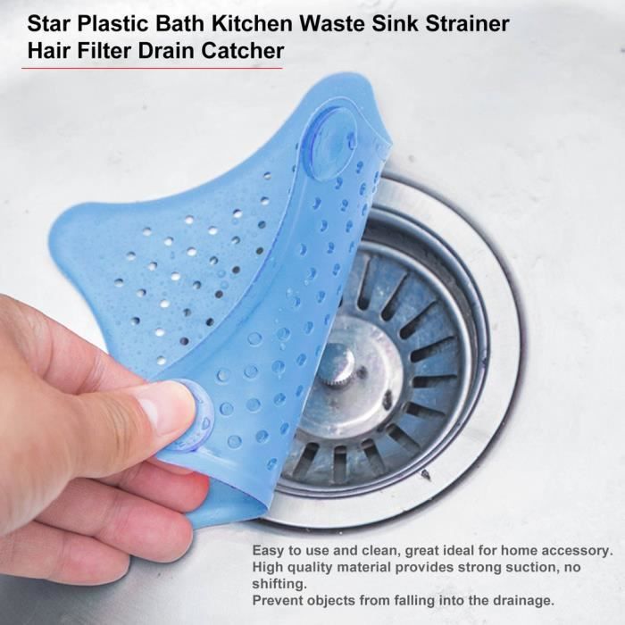 Filtre a cheveux Filtre Vidange pour Bain Evier Lavabo Baingnoire douche bleu Cdiscount Bricolage