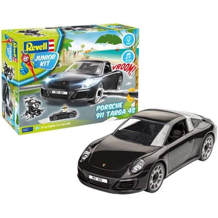Maquette voiture : Junior Kit : Porsche 911 Targa 4S Coloris Unique -  Cdiscount Jeux - Jouets