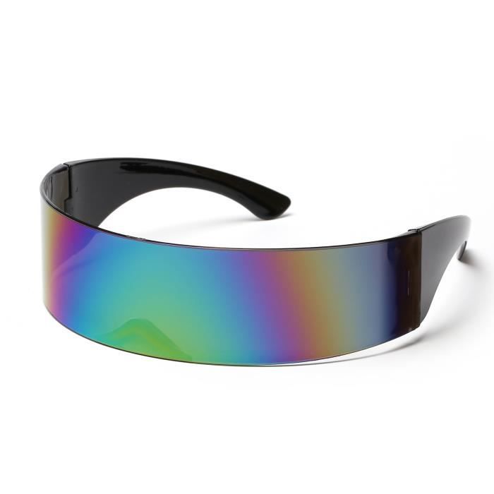Lunettes de soleil homme bande de cheveux bal de promo fete mode personnalite lunettes de soleil une piece gris Achat Vente lunettes de soleil Homme Adulte Cdiscount