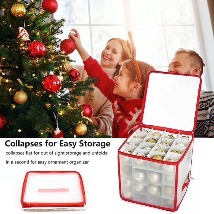 Shipenophy Boîte de rangement pour boules de Noël Boîte de rangement  transparente pour boules de sapin de noël, boîte de deco lit - Cdiscount  Maison