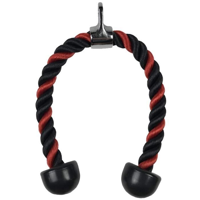 Sandis 70Cm Triceps la Corde /à Tirer vers Le Bas Corde Robuste pour la Maison Gym Exercice de Musculation Gym Fitness dentra?Nement