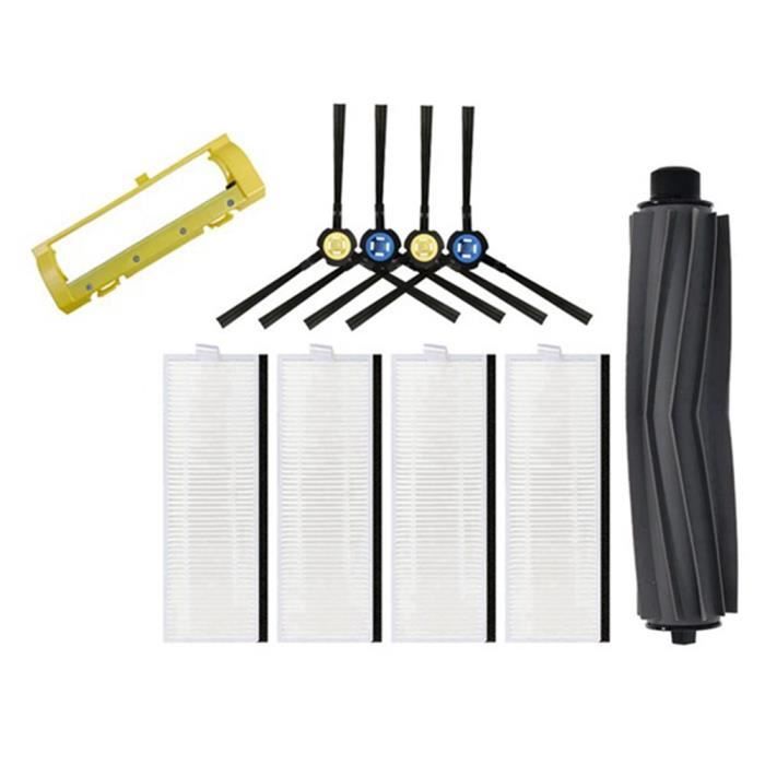 Lot De 5 Brosses Principales + 4 Brosses Latérales Pour Robot Aspirateur ILife A9s, A7, A80 Plus, A10s, L100 - Kit D'accessoires De Rechange