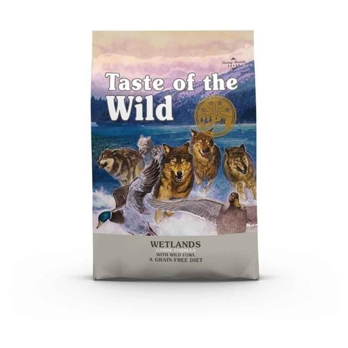 Croquettes - TASTE OF THE WILD - Wetlands - Canard - 12Kg - Sans céréales - Riche en protéines