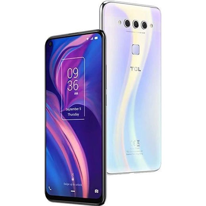 Achat T&eacute;l&eacute;phone portable TCL PLEX 6Go/128Go Blanc (Opal White) Dual SIM T780H pas cher
