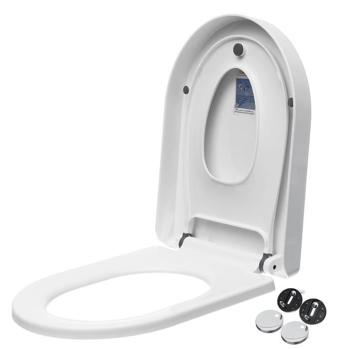 Wc siège de toilettes toilettes lunettes wc couvercle avec automatisme de descente spring