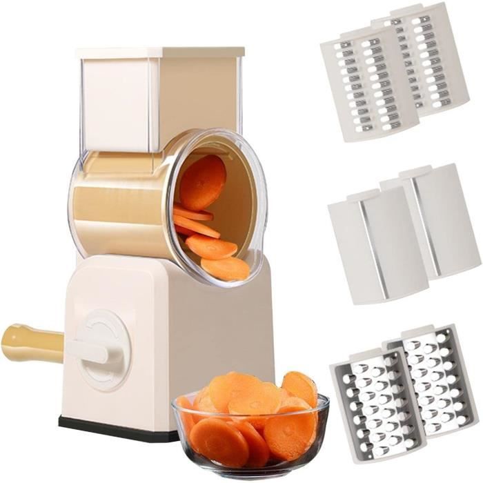 à Fromage Avec Manivelle, Pour Légumes Avec 3 Feuilles De